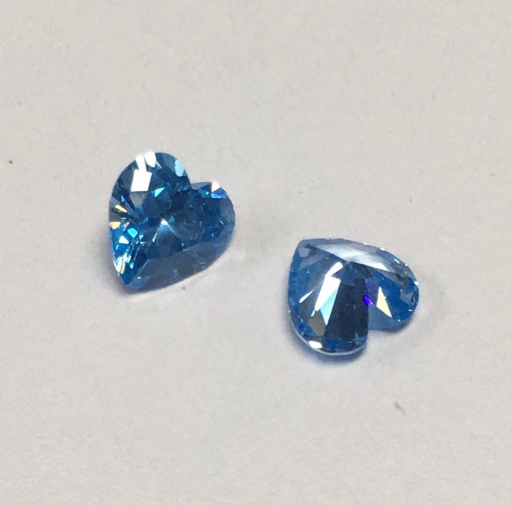 Herzschliff Moissanite Farbe Blau VVS Moissanite Loose Diamond Synthetischer Edelstein Großhandel