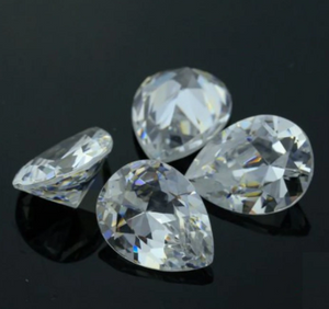 8*12mm Birnen-Schnitt Fabrik VVS Großhandelspreis 3EX Qualität D Farbe Moissanite Synthetisches Moissanite