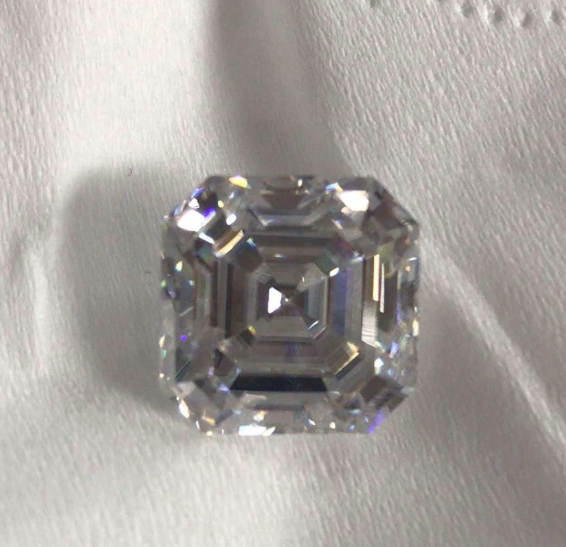 5.0mm 3EX DEF Farben-Fabrik-Qualitäts-Großhandelspreis VVS Asscher Moissanite Synthetic Moissanite