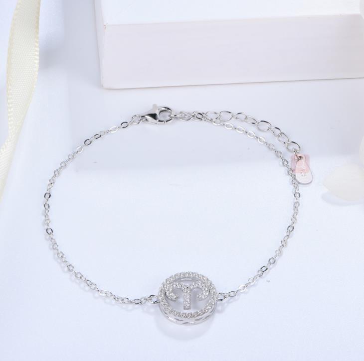 Chinesisches Sternzeichen Stil Sterling Silber Armband Schmuck