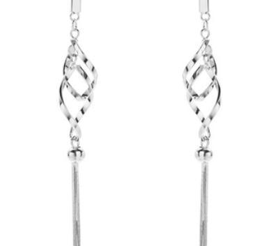 Elegante coole Art 925 Sterlingsilber-vergoldete Damenmode-Ohrringe