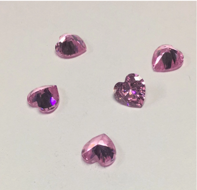 4,5 mm Rosa VVS Herz geschnitten Moissanite Hochwertiger Neupreis Synthetischer Moissanite