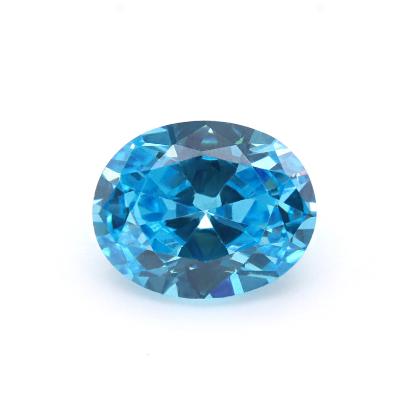 VVS Blau 5A Oval 3EX Zirkonia