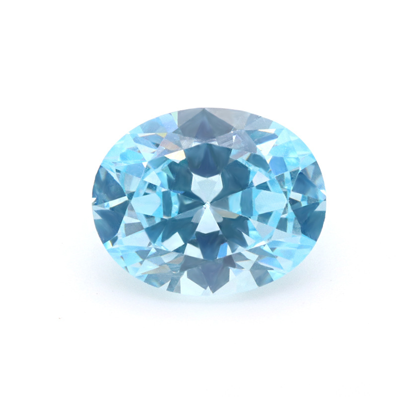 VVS Blau 5A Oval 3EX Zirkonia