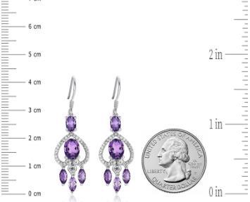 Echter 925er Sterlingsilber-Schmuck für Frauen, Hochzeit, Verlobung, exquisiter Amethyst-Modeschmuck