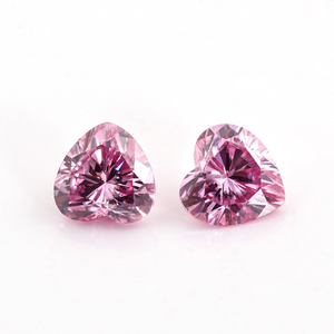 5,0 mm Rosa VVS Herz geschnitten Moissanite Hochwertiger Neupreis Synthetischer Moissanite