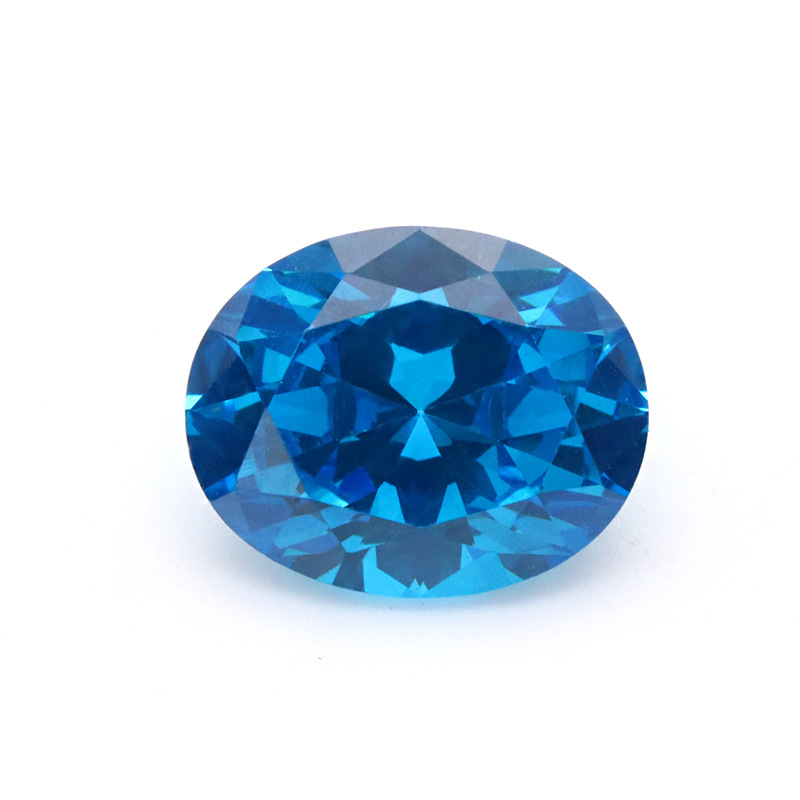 VVS Blau 5A Oval 3EX Zirkonia