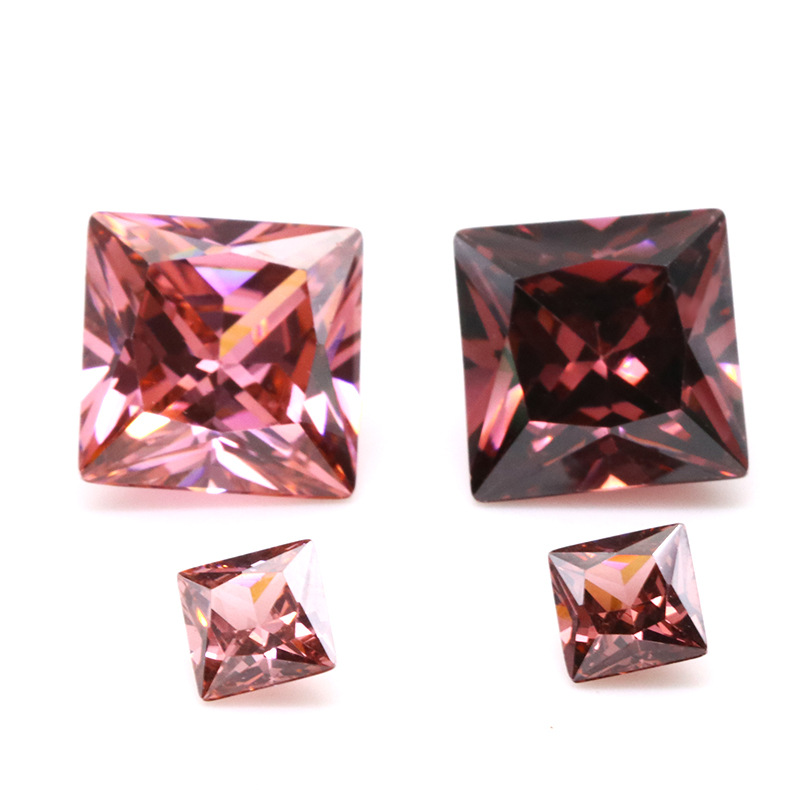 Fabrik Großhandel 3EX Light Carmine VVS Prinzessin Cubic Zirconia