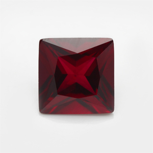 8 # Princess Red Corundum Synthetischer Korund Taubenblut Rubin