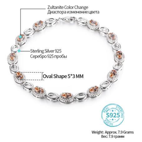 Diaspore Sterling Silber Damen Armband Geburtstagsgeschenk Chamäleon Schmuck