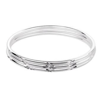 Drei Kombinationsarmbänder Damen massiv eingelegtes Silberarmband junger Schmuck