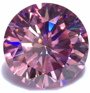 10.0-11.0mm Pink Hochwertiger DEF Moissanite im runden Brillantschliff für die Schmuckherstellung