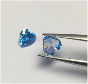 Herzschliff Moissanite Farbe Blau VVS Moissanite Loose Diamond Synthetischer Edelstein Großhandel