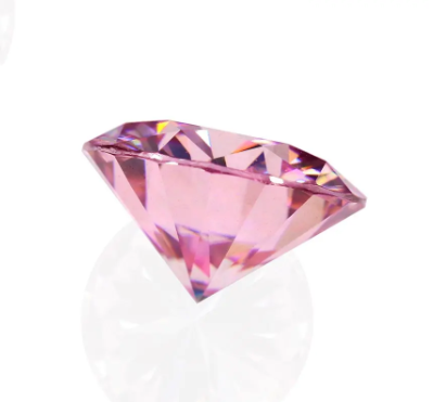 13.0-14.0mm Pink Hochwertiger DEF Moissanite im runden Brillantschliff für die Schmuckherstellung