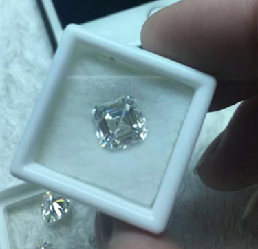 4.0mm 3EX DEF Farben-Fabrik-Qualitäts-Großhandelspreis VVS Asscher Moissanite Synthetic Moissanite