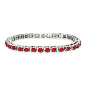 Fashion Jewelry Tennis Red Chain 5A CZ Diamond Tennis Herren- und Damenarmband