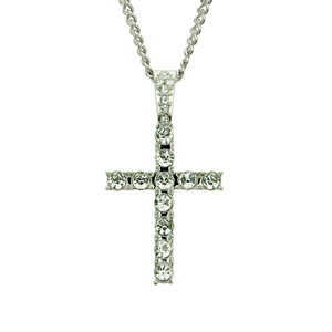 Hip Hop Religiöses Kreuz Ecklace Silber Anhänger