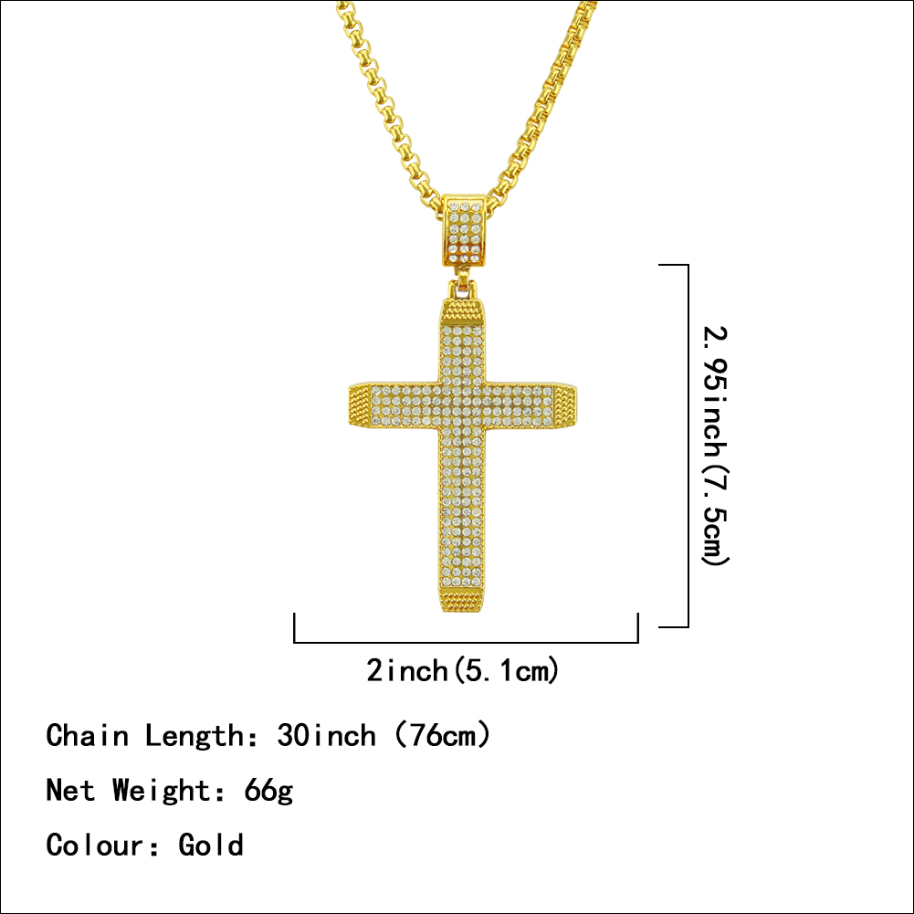 Hip Hop religiöses Kreuz Ecklace-Anhänger