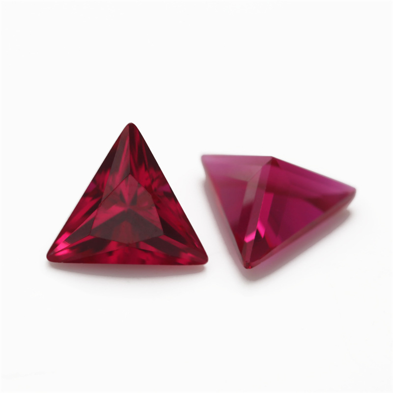 8 # Triangle Red Corundum Wuzhou Ratnapura Künstlicher Edelstein Synthetischer Rubin