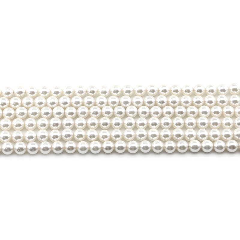 Direktverkauf der Fabrik: White Shell Pearl, Halbzeuge, DIY-Zubehör, String Shell Beads