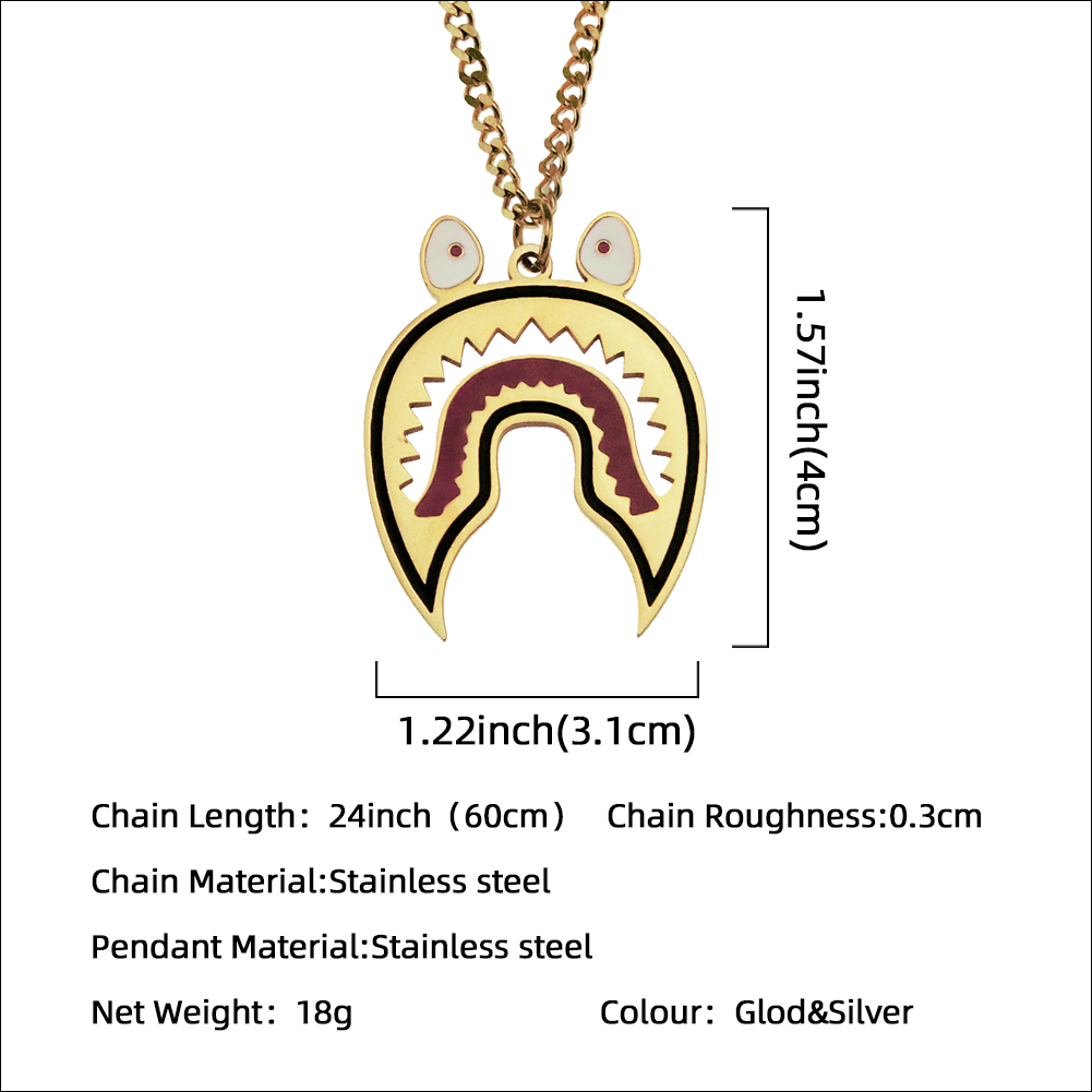 Gold-Silber-niedlicher kleiner Monster-Anhänger aus Metall