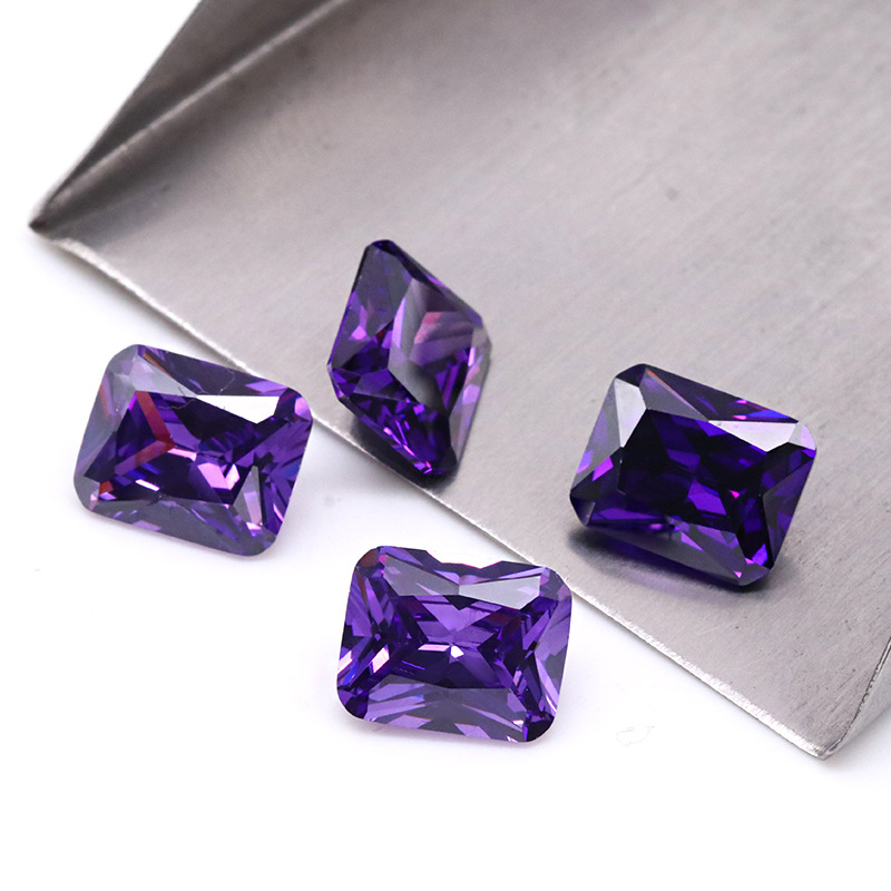 Mysterious Dark Purple 3A VVS Brilliant Cubic Zirkonia für die Schmuckherstellung