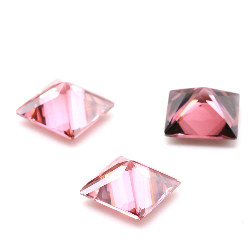 Fabrik Großhandel 3EX Light Carmine VVS Prinzessin Cubic Zirconia