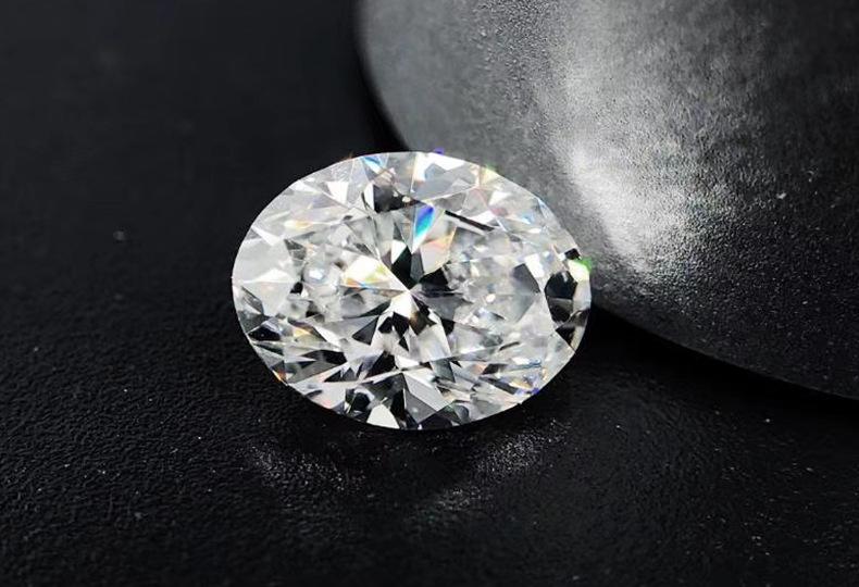 8 * 10 mm Ovalschnitt VVS 3EX Fabrik Großhandel D Farbe Moissanite