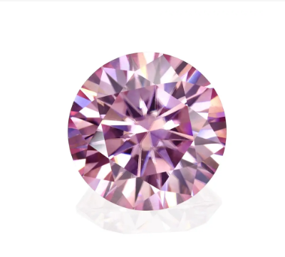 11.0-12.0mm Pink Hochwertiger DEF Moissanite im runden Brillantschliff für die Schmuckherstellung