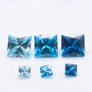 Fabrik Großhandel 3EX Blau VVS Prinzessin Cubic Zirconia