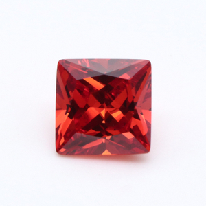 Fabrik Großhandel 3EX Rot VVS Prinzessin Cubic Zirconia