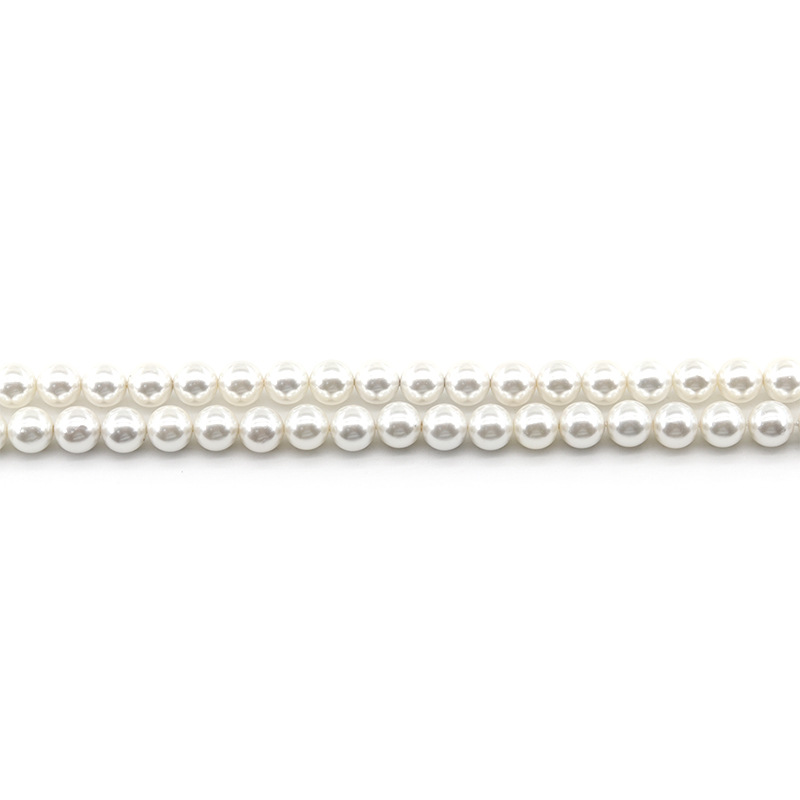 Direktverkauf der Fabrik: White Shell Pearl, Halbzeuge, DIY-Zubehör, String Shell Beads