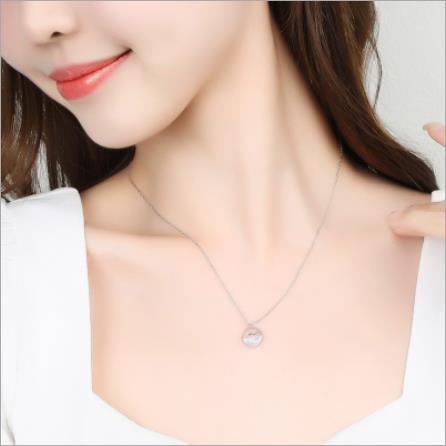 Wellen-Halskette der Frauen koreanische Mode-Sterlingsilber-Halskette