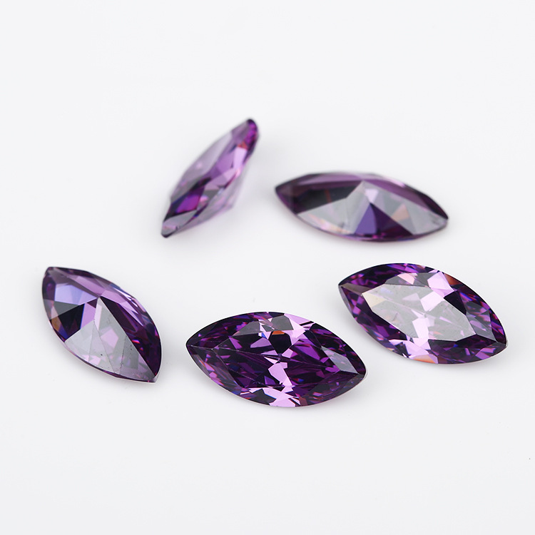 5A Custom Shiny Purple Hersteller Großhandel Marquis Zirkonia für Schmuck