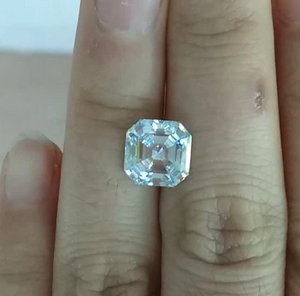 8.0mm 3EX DEF Farben-Fabrik-Qualitäts-Großhandelspreis VVS Asscher Moissanite Synthetic Moissanite