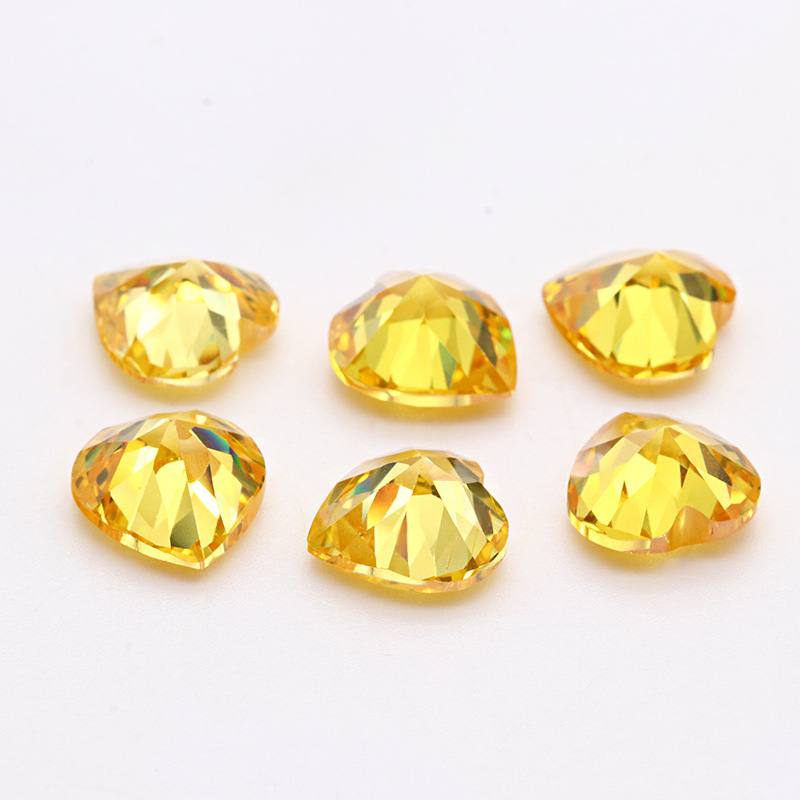 Direktverkauf der Fabrik von 3A High Quality 3EX Yellow Cubic Zirconia