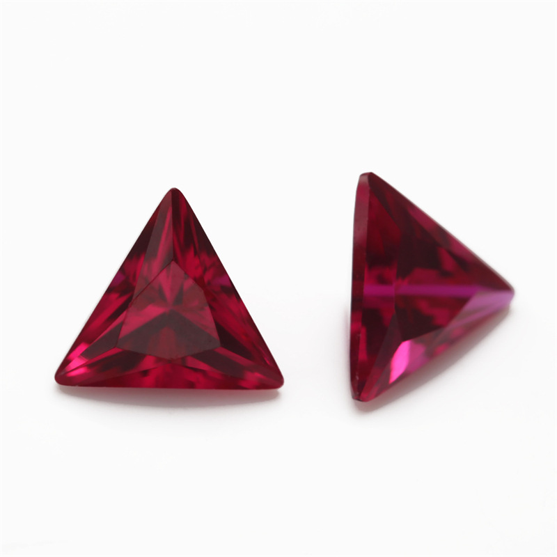 8 # Triangle Red Corundum Wuzhou Ratnapura Künstlicher Edelstein Synthetischer Rubin